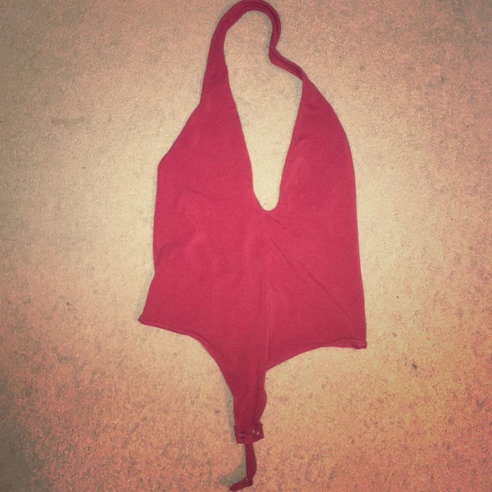 Burnt orange body suit